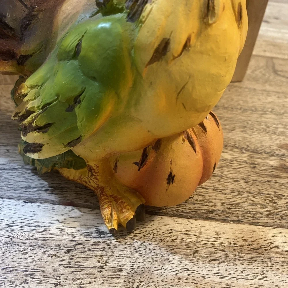 Vintage Rooster, Colorful, Resin Figurine Country Decor Farmhouse Figuring